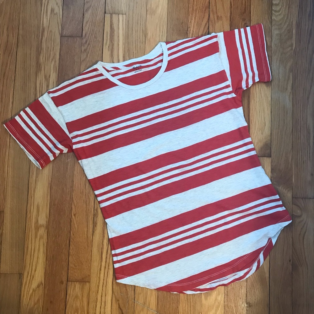 Madewell Whisper Cotton Crewneck Striped T-Shirt - Picture 2 of 6